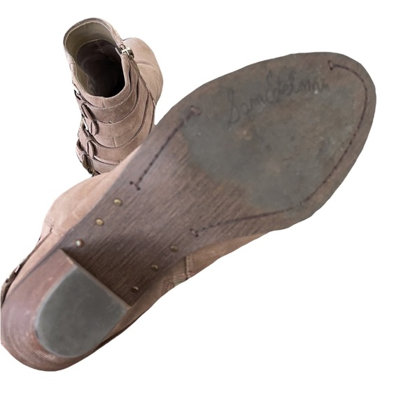 SAM EDELMAN “Lucca” brown buckle booties Size 8 - Picture 9 of 13